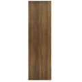 vidaXL Knižnica/rozdeľovač hnedý dub 80x30x103 cm spracované drevo