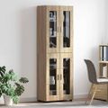 vidaXL Highboard FLORIN 60 x 35 x 182 cm Sonoma dub Kompozitné drevo
