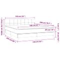 vidaXL Posteľný rám boxspring s matracom čierny 160x200 cm zamat