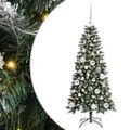 vidaXL Umelý vianočný stromček Zelená 120 cm PVC, plast a oceľ