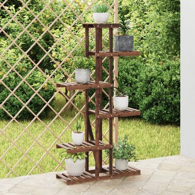 vidaXL Stojan na kvetiny 75x25x140,5 cm masívna jedľa
