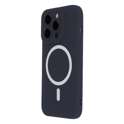 Silikónové mäkké Mag puzdro pre iPhone 13 6,1" tmavomodrá
