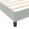 vidaXL Posteľ s pružinovým rámom Svetlosivá 80 x 200 cm Zamat