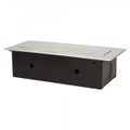Výklopný blok zapustený ORNO OR-AE-13109/G, 2x 230V a 2x USB, strieborná, bez kábla