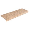 vidaXL Schodové rohože 30 ks 65x21x4 cm zlaté s obdĺžnikovým okrajom