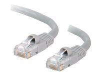 Patch kábel - RJ-45 (M) do RJ-45 (M) - 2 m - UTP - CAT 5e - lisovaný, prevedenie bez hrbolčekov, licna - sivá