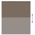 vidaXL Roleta zatemnenie Coffee 140x150cm Šírka látky 136,6 cm