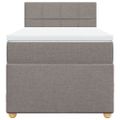 vidaXL Boxspring posteľ s matracom sivohnedý 100x200 cm látka
