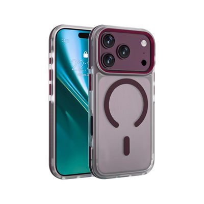 Etteri Icy Mag puzdro pre iPhone 17 Pro Max / 18 Pro Max tmavá čerešňa