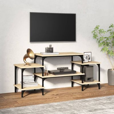 vidaXL TV skrinka dub sonoma 117x35x52 cm spracované drevo