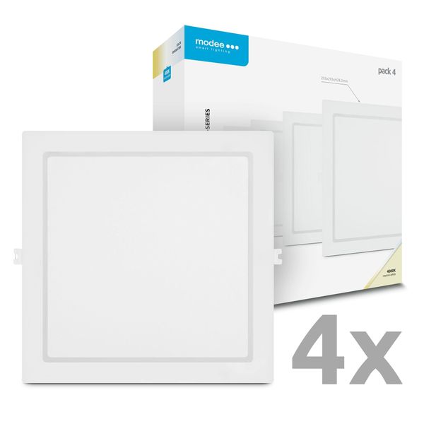 Modee LED Štvorcový LED panel - zapustený 24W 2640lm neutrálna biela P4 (ML-LPSB4000K24WPN)