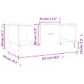 vidaXL Konferenčný stolík biely 102x50x40 cm kompozitné drevo