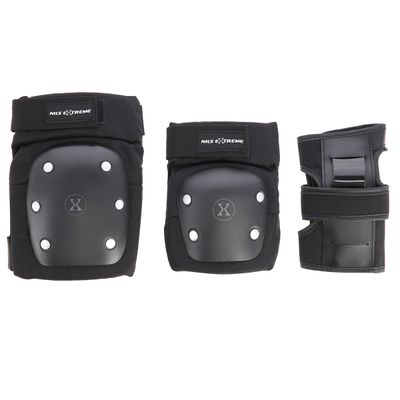 Súprava chráničom NILS Extreme H709 čierna-strieborná