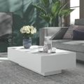 vidaXL Konferenčný stolík biely 100x49,5x31 cm kompozitné drevo