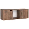 vidaXL TV skrinka, tmavý dub 88,5x27,5x30,5 cm, kompozitné drevo