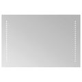 vidaXL Zrkadlo do kúpeľne s LED Priehľadná 60 x 40 cm tvrdené sklo
