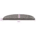 vidaXL Samolepiace schodové rohože 15 ks 80 x 24,5 x 3,5 cm Sivá