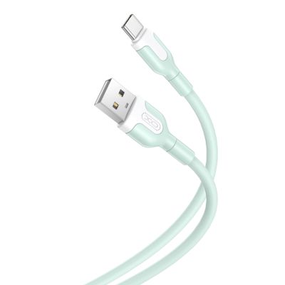 XO kábel NB212 USB - USB-C 1,0 m 2,1A zelený