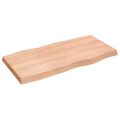vidaXL Stolová doska svetlohnedá 100x50x(2-6)cm ošetrený masív hrany