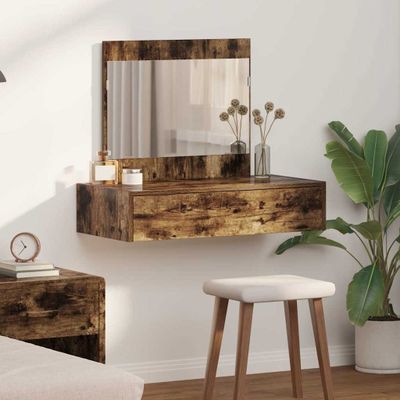 vidaXL Toaletný stolík Hnedá 83 x 40 x 70 cm Kompozitné drevo