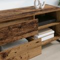 vidaXL TV skrinka 100 x 36 x 49,5 cm Staré drevo Kompozitné drevo