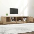 vidaXL TV stolíky 2 ks dub sonoma 80x35x36,5 cm spracované drevo