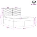 vidaXL Posteľ boxspring s matracom Tmavosivá 160 x 200 cm Zamat