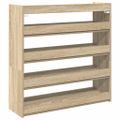vidaXL Regál na topánky dub sonoma 80x25x81 cm spracované drevo
