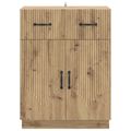 vidaXL Servírovacia skriňa Dub artisan 66 x 34,5 x 87 cm