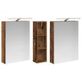vidaXL Set kabinetov do kúpeľne 3 ks 120 x 14,5 x 70 cm