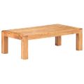 vidaXL Konferenčný stolík 110x60x35 cm, akáciový masív, medový náter