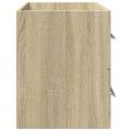 vidaXL Skrinka pod umývadlo staré drevo 80x38,5x48 cm kompozitné drevo