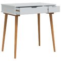 vidaXL Sada toaletného stolíka FAUSKE 2 ks Biela 76 x 50 x 143 cm