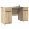 vidaXL Stôl dub sonoma Kompozitné drevo 140 x 49 x 76 cm