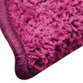 vidaXL Schodové rohože 30 ks 56x17x3 cm ružové polkruhové