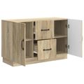 vidaXL Servírovacia skriňa so zásuvkou Dub sonoma 89 x 34,5 x 57 cm