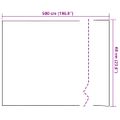 vidaXL Samolepiaca okenná fólia Frosted šedá 60 x 500 cm PVC