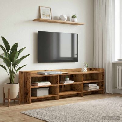 vidaXL TV skrinka 168 x 33 x 47 cm Staré drevo Kompozitné drevo