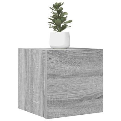 vidaXL Nástenná TV skrinka sivá sonoma 30,5x30x30 cm