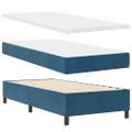 vidaXL Posteľ s pružinovým rámom Tmavomodrá 200 x 80 cm Zamat