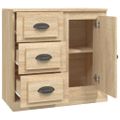 vidaXL Komoda dub sonoma 70x35,5x67,5 cm spracované drevo