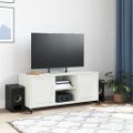vidaXL TV skrinka biela 100,5x39x43,5 cm oceľ
