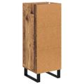 vidaXL Servírovacia skriňa Staré drevo 34,5 x 34 x 90 cm