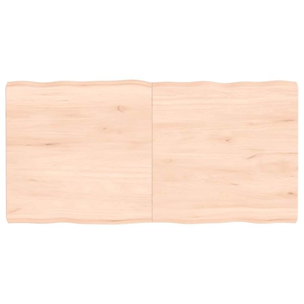 vidaXL Stolová doska 120x60x(2-6) cm neošetrený masív živé hrany