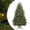 vidaXL Umelý Sklápací Vianočný Stromček Zelená 240 cm PVC a oceľ