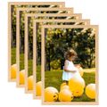 vidaXL Fotorámiky na stenu, koláž 5 ks, bledý dub 50x70 cm