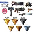AK Interactive: Quick Gen - Metallics Set