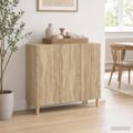 vidaXL Servírovacia skriňa Dub sonoma 89 x 34,5 x 80 cm