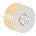 vidaXL Samolepiaca penová páska 5 ks Biela 10mm x 10m CR Pena