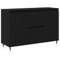 vidaXL Servírovacia skriňa Čierny dub 101,5 x 35 x 70 cm